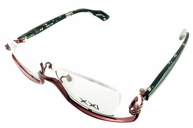 アンダーリムのメガネ1011フレーム彩雲-4