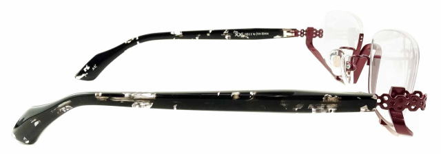 アンダーリムのメガネ1011フレーム彩雲-4