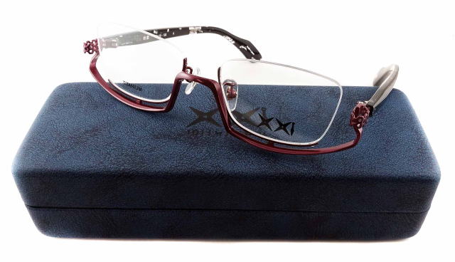 アンダーリムのメガネ1011フレーム彩雲-4