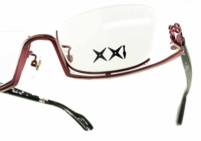 アンダーリムのメガネ1011フレーム彩雲-4