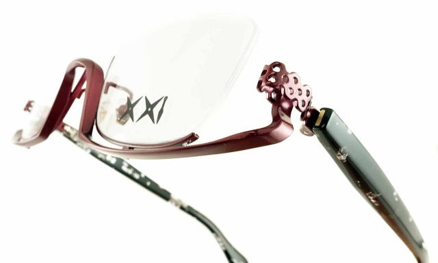 アンダーリムのメガネ1011フレーム彩雲-4