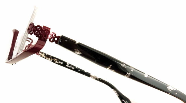 アンダーリムのメガネ1011フレーム彩雲-4