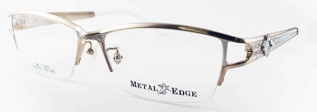 メガネフレームいかついMETAL EDGEメタルエッジ1032-1-S56/正規販売店