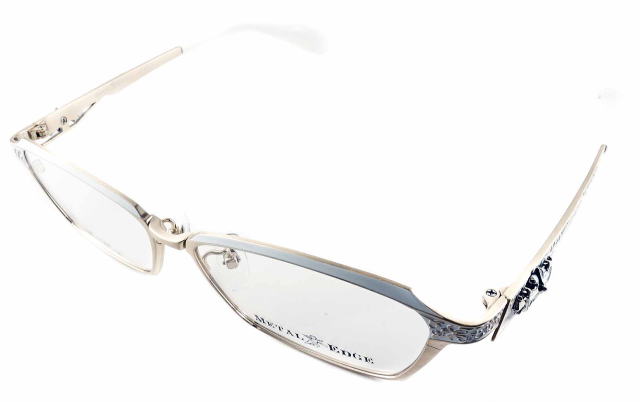 オラオラ系メガネメタルエッジフレーム1043-C1-S57