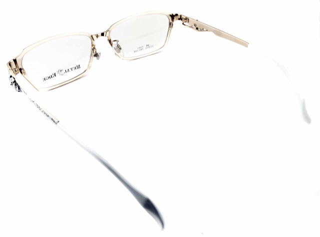 オラオラ系メガネメタルエッジフレーム1043-C1-S57