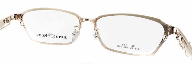 オラオラ系メガネメタルエッジフレーム1043-C1-S57