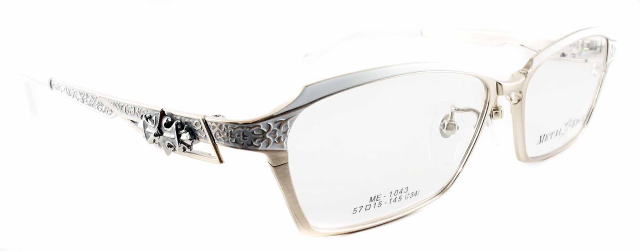 オラオラ系メガネメタルエッジフレーム1043-C1-S57