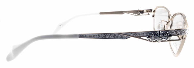 オラオラ系メガネメタルエッジフレーム1043-C1-S57