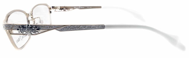 オラオラ系メガネメタルエッジフレーム1043-C1-S57