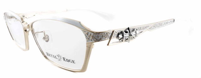 オラオラ系メガネメタルエッジフレーム1043-C1-S57
