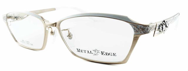 オラオラ系メガネメタルエッジフレーム1043-C1-S57