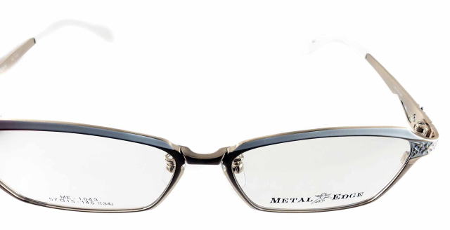 オラオラ系メガネメタルエッジフレーム1043-C1-S57
