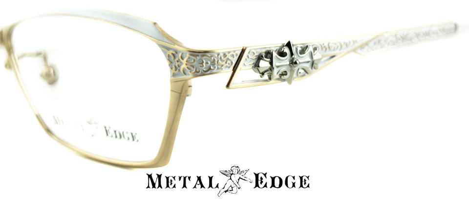 オラオラ系メガネメタルエッジフレーム1043-C1-S57