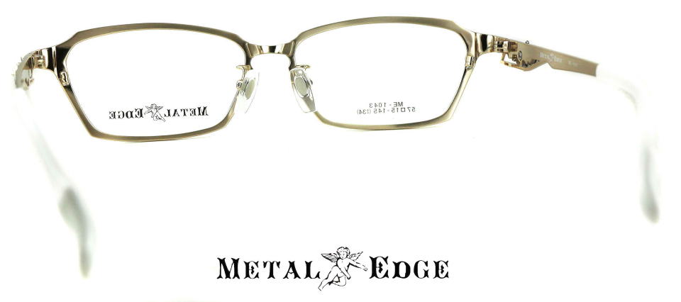 オラオラ系メガネメタルエッジフレーム1043-C1-S57