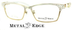 インテリヤクザ風メガネフレームメタルエッジ1052-C1-S56