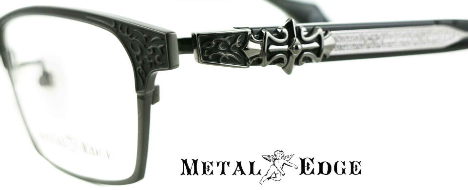 ちょい悪オヤジメガネフレームメタルエッジ1052-C3-S56