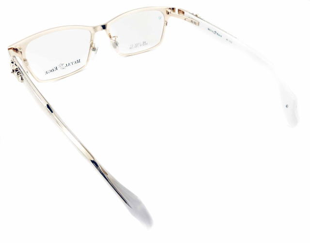 インテリヤクザ風メガネフレームメタルエッジ1052-C1-S56