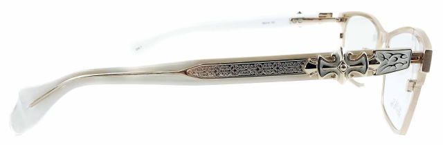 インテリヤクザ風メガネフレームメタルエッジ1052-C1-S56