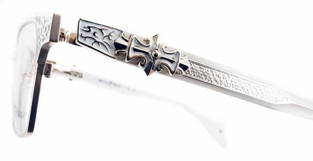 インテリヤクザ風メガネフレームメタルエッジ1052-C1-S56