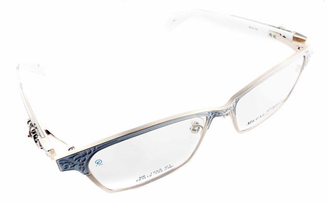 インテリヤクザ風メガネフレームメタルエッジ1052-C1-S56