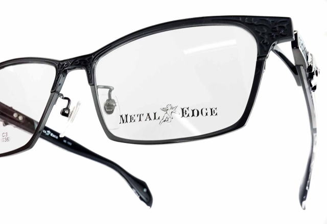 ちょい悪オヤジメガネフレームメタルエッジ1052-C3-S56