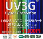 160伊達メガネUV3GUV420(度なし)