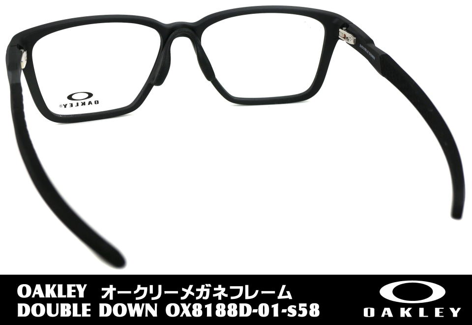 OAKLEYメガネフレームダブルダウン8188-01-S58/正規販売店全国 OAKLEYメガネフレームダブルダウン8188-01-S58/正規販売店全国
