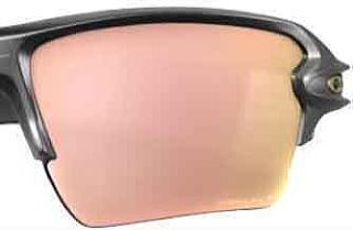 オークリー度付きサングラス・メガネ度入り【OAKLEYロゴ入】プリズム・ローズゴールド・ポラライズド
