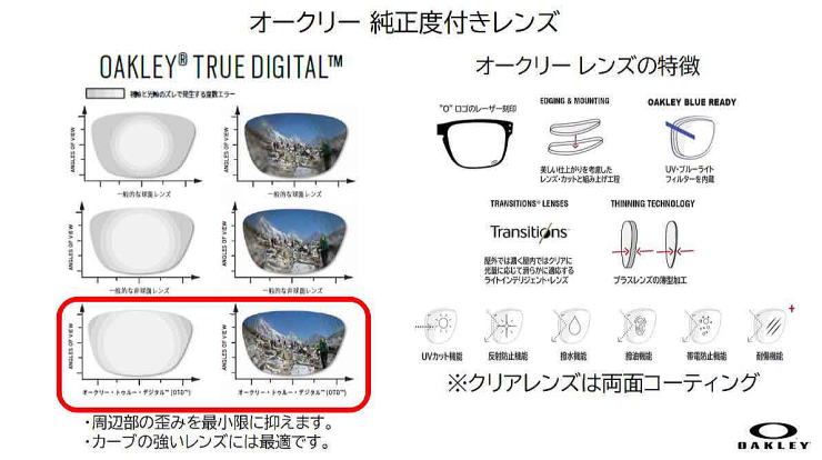 オークリー度付きサングラス・メガネ度入り【OAKLEYロゴ入】
