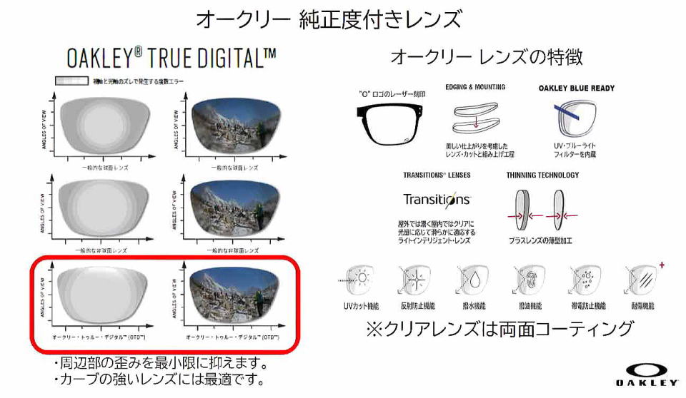 オークリー度付きメガネ度入りサングラス