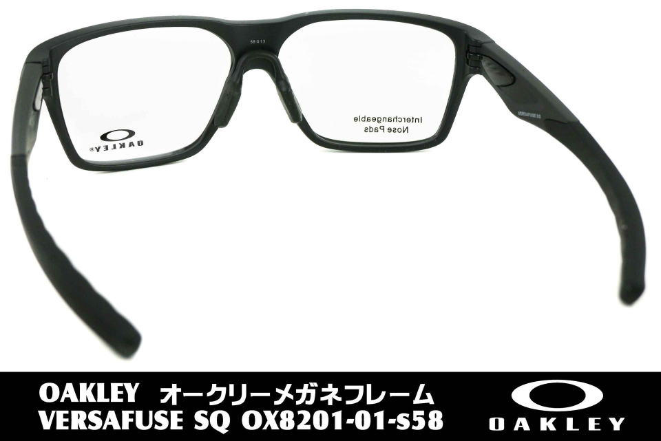 オークリーメガネ度付きバーサフューズスクエア8201-01-S58