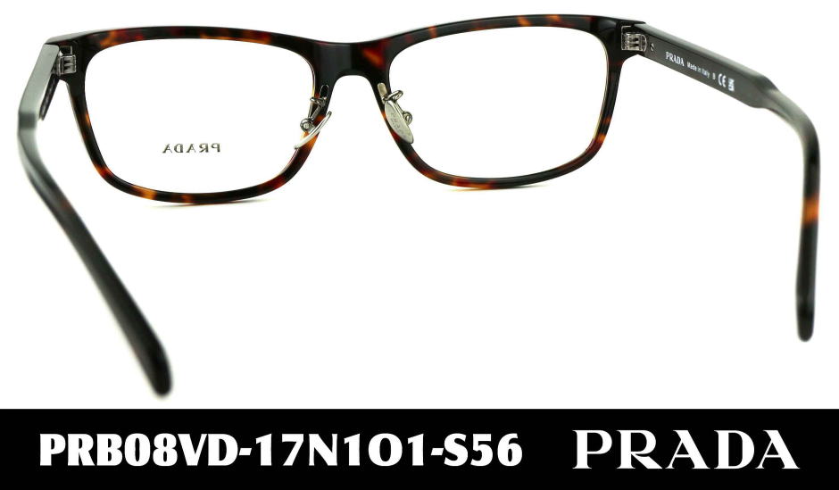 PRADAメガネメンズB08VD-17N1O1-S56