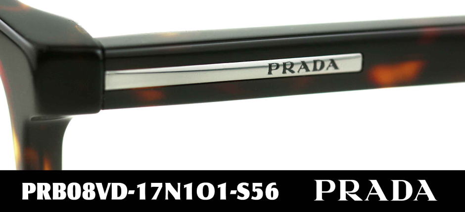 PRADAメガネメンズB08VD-17N1O1-S56