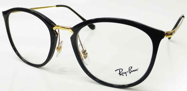 RayBan 伊達メガネ ロゴレーザー刻印入り 度なしブルーライト カット付き