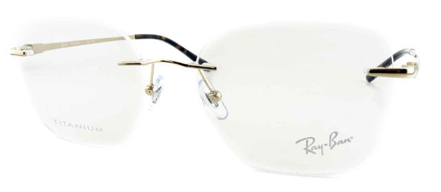 フチナシレイバンメガネフレーム8783D-1251-S52