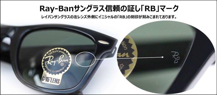 レイバンサングラス　RayBanサングラス「RB」マーク