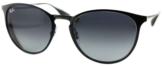 レイバン度付きサングラス・メガネ度入り純正ロゴ入製作実例3539-002-8G-S54ダークグレーグラデーション