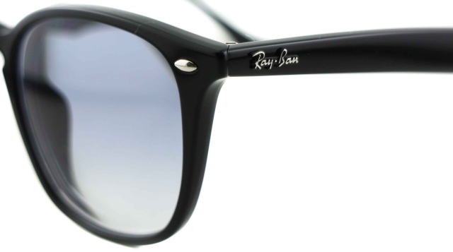 レイバン度付きサングラス・メガネ度入り純正ロゴ入製作実例4258F-601-19-S52クリアグラディエントブルー