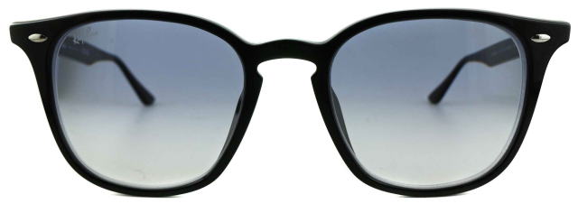 レイバン度付きサングラス・メガネ度入り純正ロゴ入製作実例4258F-601-19-S52クリアグラディエントブルー