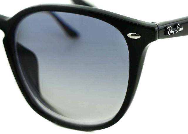 レイバン度付きサングラス・メガネ度入り純正ロゴ入製作実例4258F-601-19-S52クリアグラディエントブルー