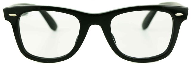 レイバン度付きサングラス・メガネ度入り純正ロゴ入製作実例ウェイファーラー5121F-2000-S50調光サファイア