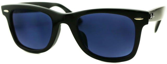 レイバン度付きサングラス・メガネ度入り純正ロゴ入製作実例ウェイファーラー5121F-2000-S50調光サファイア