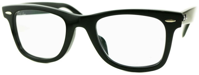 レイバン度付きサングラス・メガネ度入り純正ロゴ入製作実例ウェイファーラー5121F-2000-S50調光サファイア