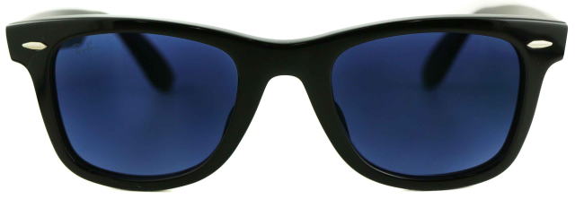 レイバン度付きサングラス・メガネ度入り純正ロゴ入製作実例ウェイファーラー5121F-2000-S50調光サファイア