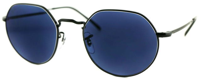 レイバン度付きサングラス・メガネ度入り純正ロゴ入製作実例56465-2509-S51調光サファイア