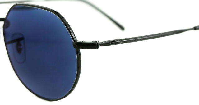 レイバン度付きサングラス・メガネ度入り純正ロゴ入製作実例56465-2509-S51調光サファイア