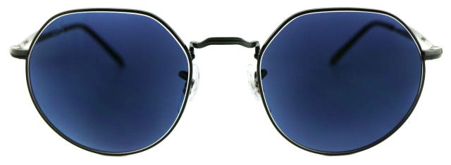 レイバン度付きサングラス・メガネ度入り純正ロゴ入製作実例56465-2509-S51調光サファイア