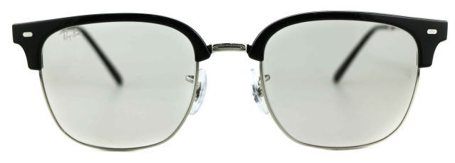 レイバン度付きサングラス・メガネ度入り純正ロゴ入製作実例7216-2000-S51ZEROクリアグレー