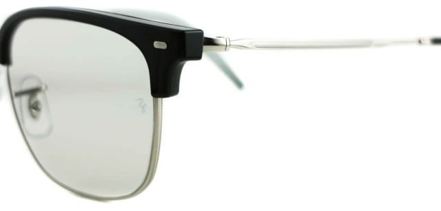 レイバン度付きサングラス・メガネ度入り純正ロゴ入製作実例7216-2000-S51ZEROクリアグレー