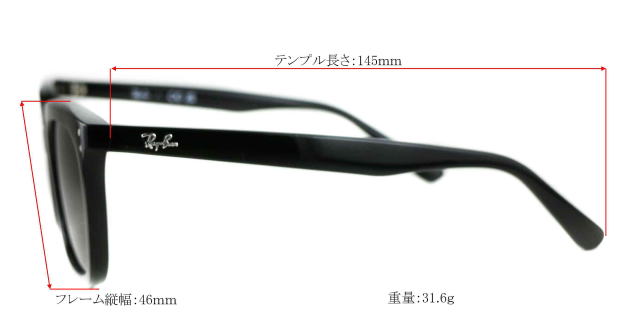レイバンサングラス4439D-901-87-S54サイズ